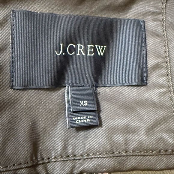 J. Crew Downtown Field utilitarian Jacket funnel neck waxed cotton military. - Picture 4 of 4